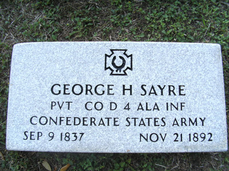G. H. Sayre Headstone