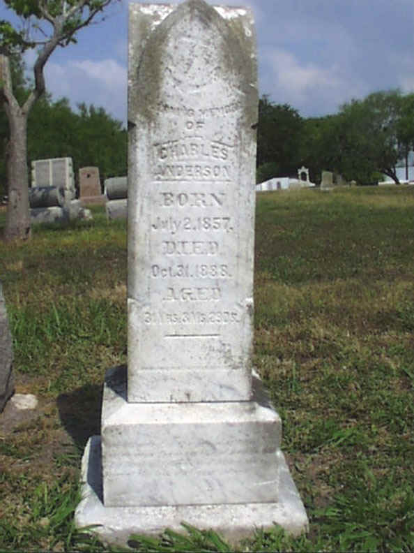 Charles Anderson Headstone