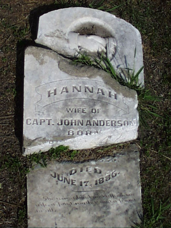 Hannah Anderson Headstone