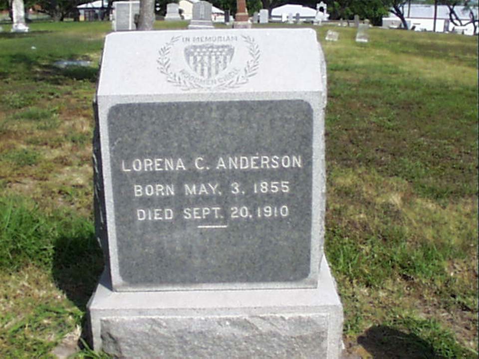 Lorena C. Anderson Headstone