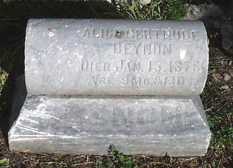 Alice Gertrude Beynon Headstone