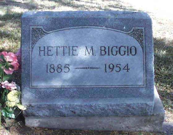 Hettie M. Biggio Headstone