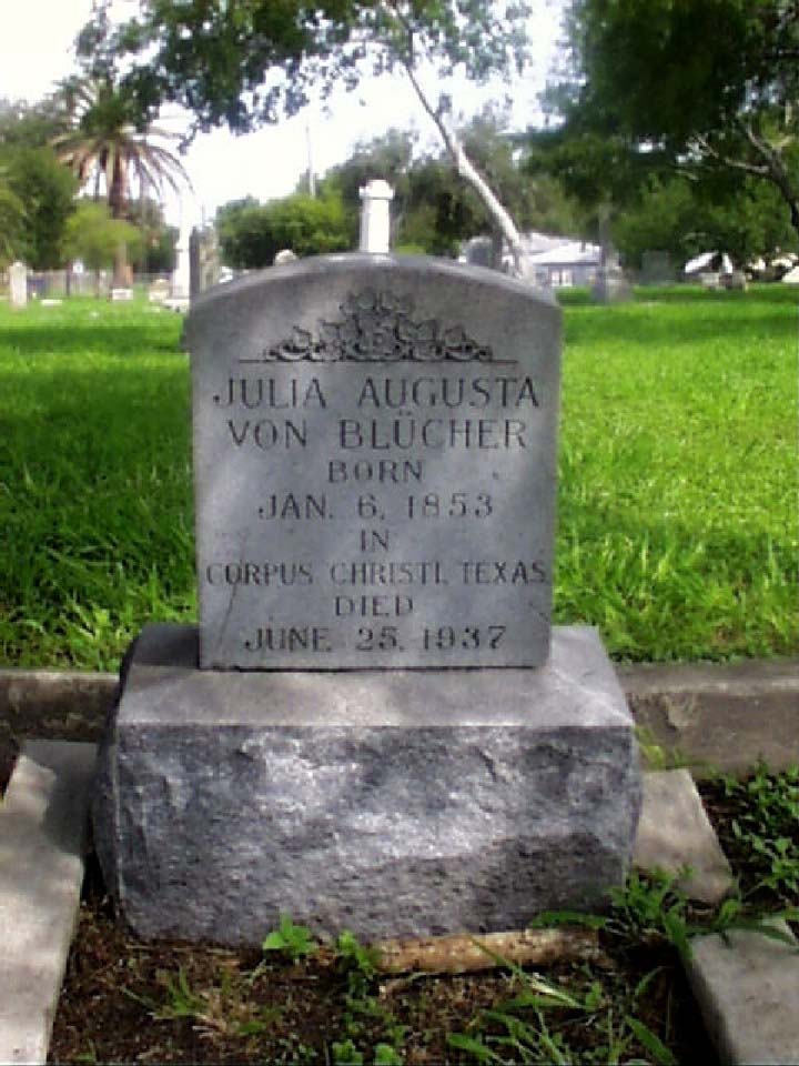Julia Augusta von Blucher Headstone