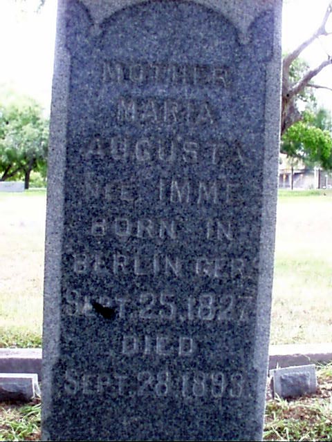 Maria Augusta von Blucher Headstone