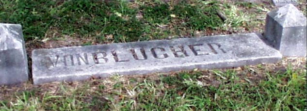 Annie Elizabeth von Blucher Headstone