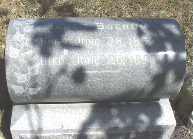 Janet Boerum Headstone