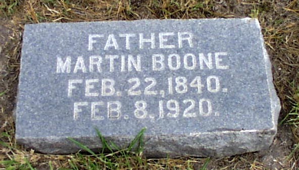 Martin Boone Headstone