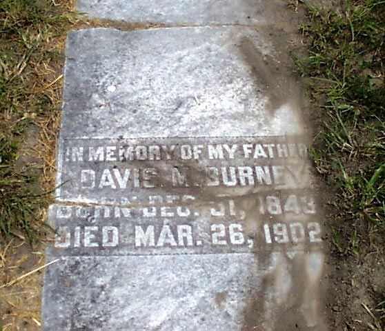 Davis M. Burney Headstone