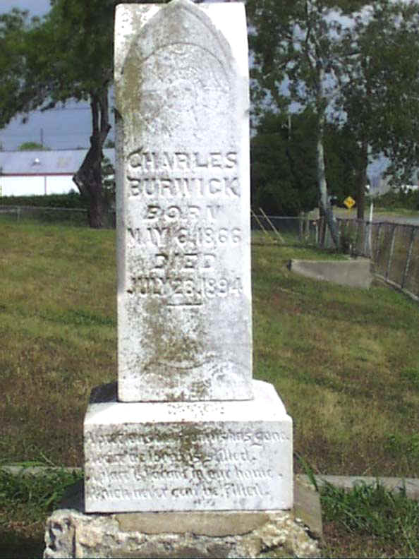 Charles Burwick Headstone