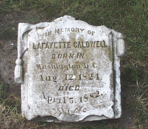 Lafayette Caldwell Headstone