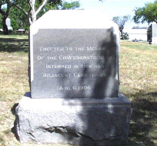 Confederate Memorial Headstone