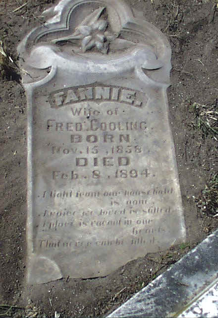 Fannie Cooling Headstone