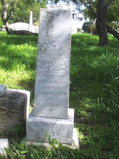Ursula Meuly Daimwood Headstone