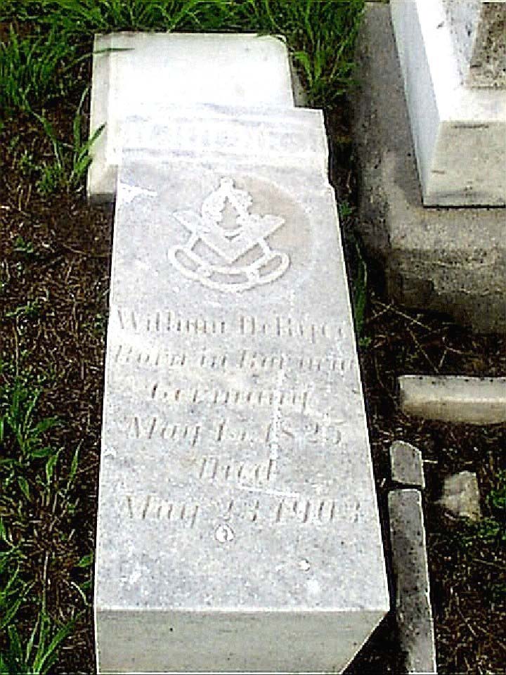 William De Ryee Headstone