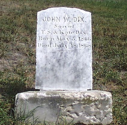 John W. Dix Headstone