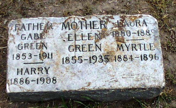 Ellen Green Headstone