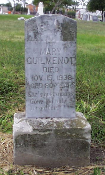 Mary Guilmenot Headstone