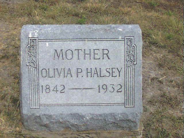 Olivia P. Halsey Headstone