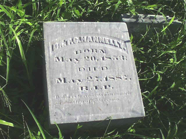 T. C. Hannelly Headstone