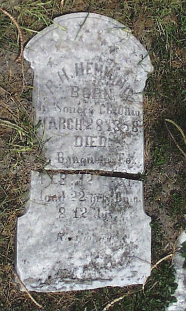 R. H. Hemming Headstone