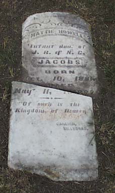 Mattie Howell Jacobs Headstone