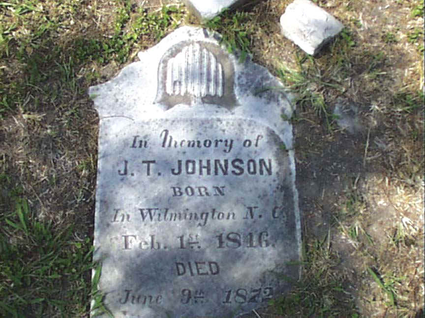 J. T. Johnson Headstone