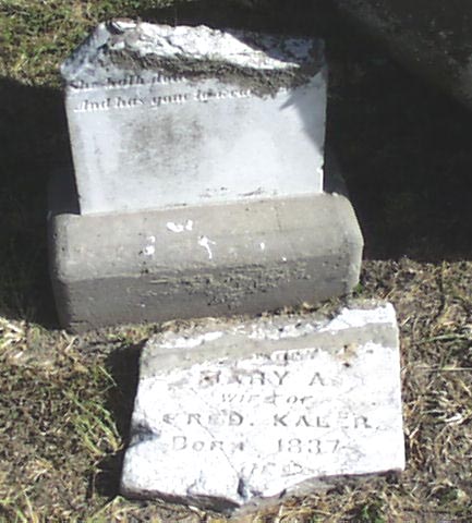 Mary A. Kaler Headstone