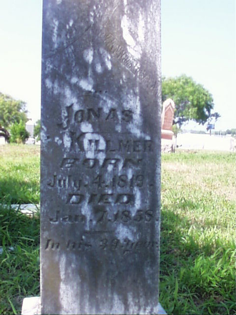 Jonas Killmer Headstone