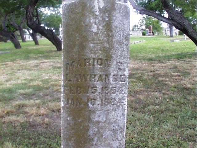 Marion E. Lawrence Headstone