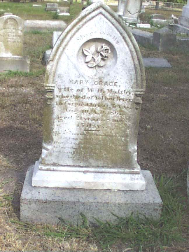 Mary Grace Maltby Headstone