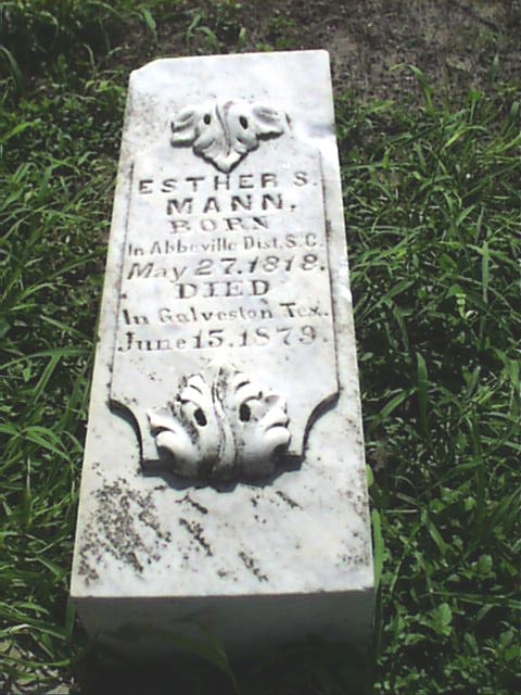 Esther S. Mann Headstone