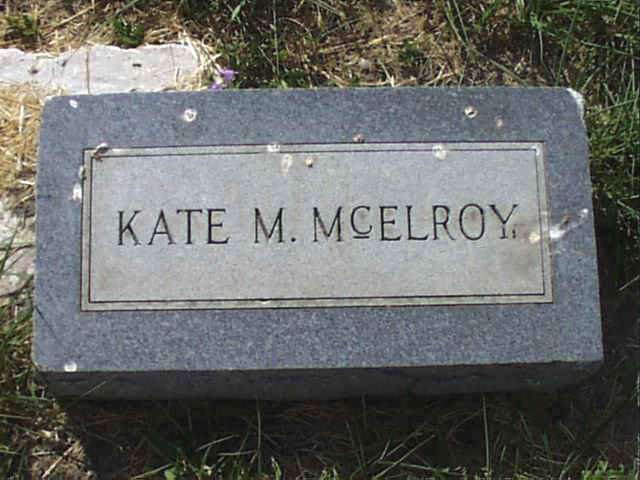 Kate M. McElroy Headstone