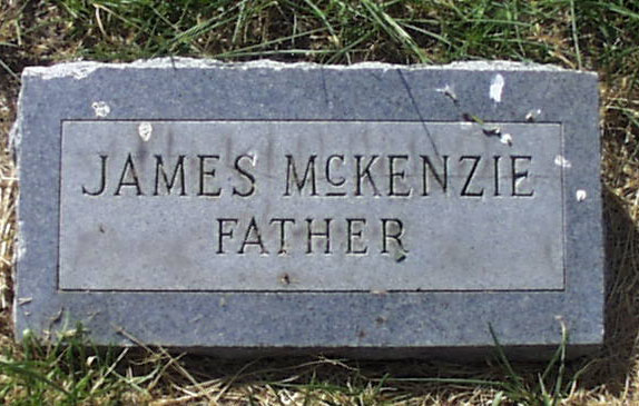 James McKenzie Headstone