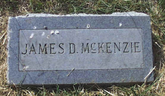 James D. McKenzie Headstone