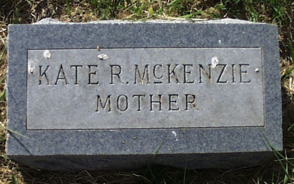 Kate R. McKenzie Headstone