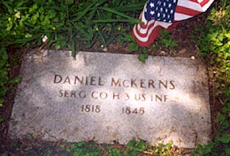 Daniel McKerns Headstone
