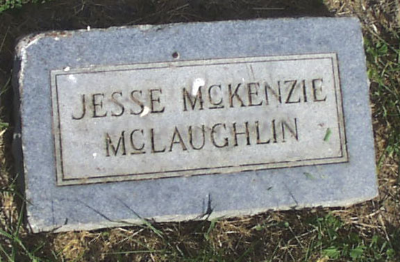 Jesse McKenzie McLaughlin Headstone