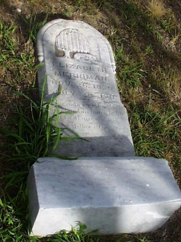 Elizabeth Merriman Headstone