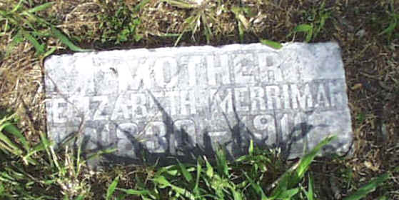 Elizabeth Merriman Headstone