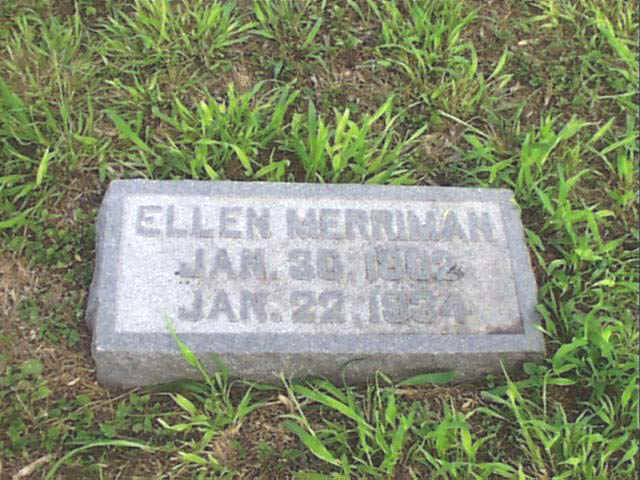 Ellen Merriman Headstone