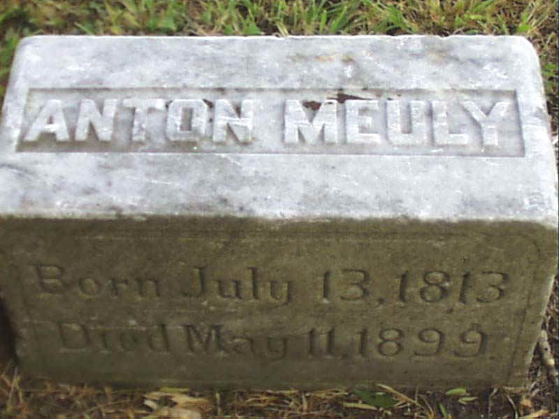 Anton Meuly Headstone