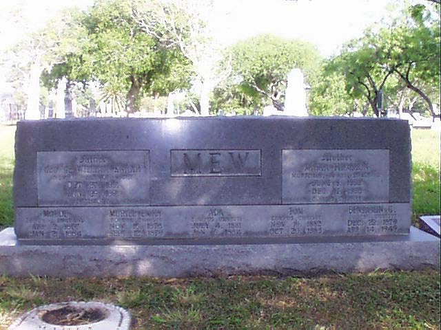 Benjamin G. Mew Headstone