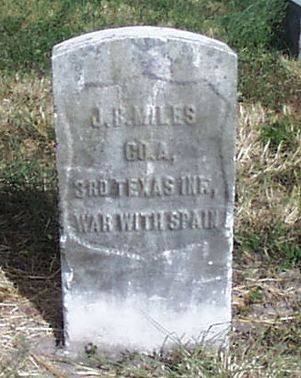 J. B. Miles Headstone