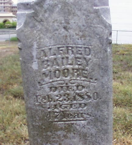 Alfred Bailey Moore Headstone