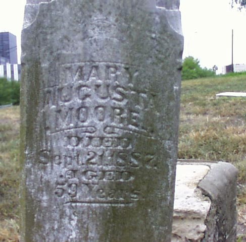 Mary Augusta Moore Headstone