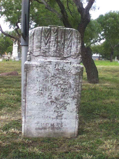 Thomas Parker Headstone
