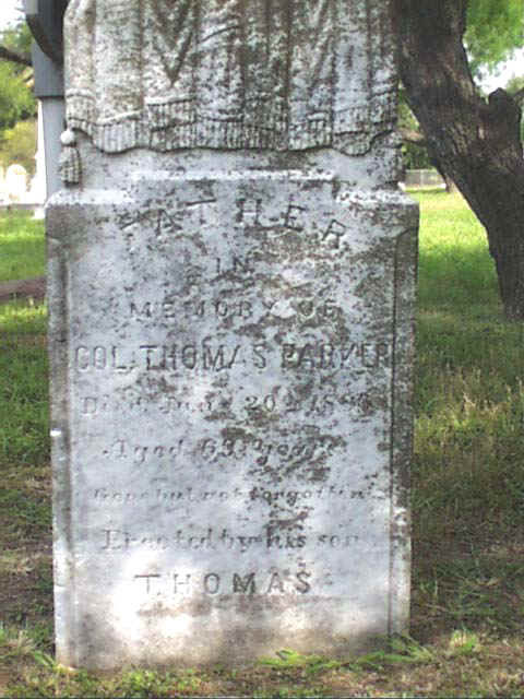 Thomas Parker Headstone