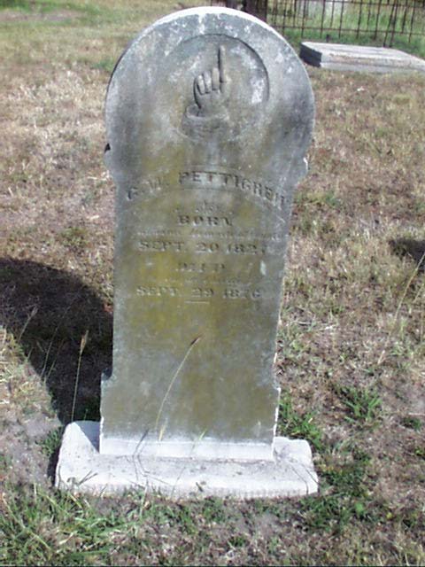 George W. Pettigrew Headstone