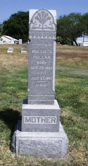 Mollie G. Pollan Headstone