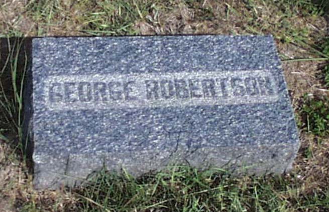 George Robertson Headstone